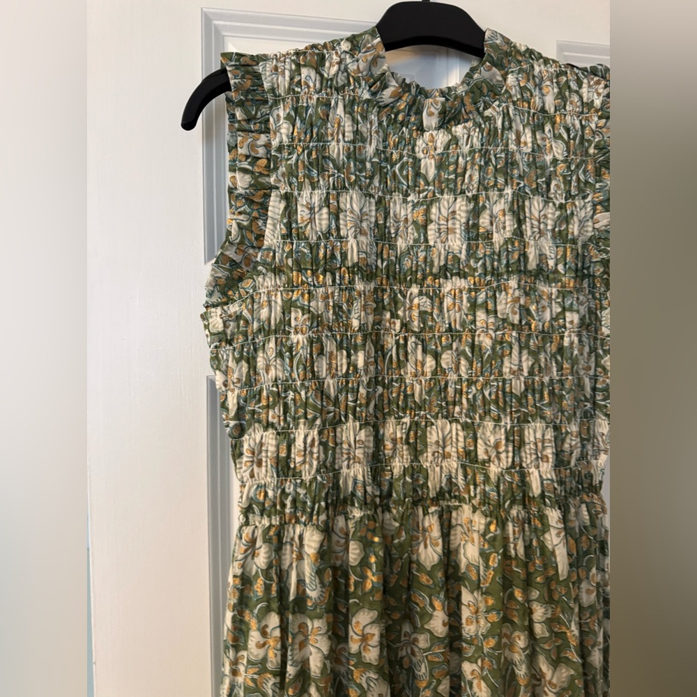 Oliphant Green and Gold Maxi Dress - Picture 3 of 3